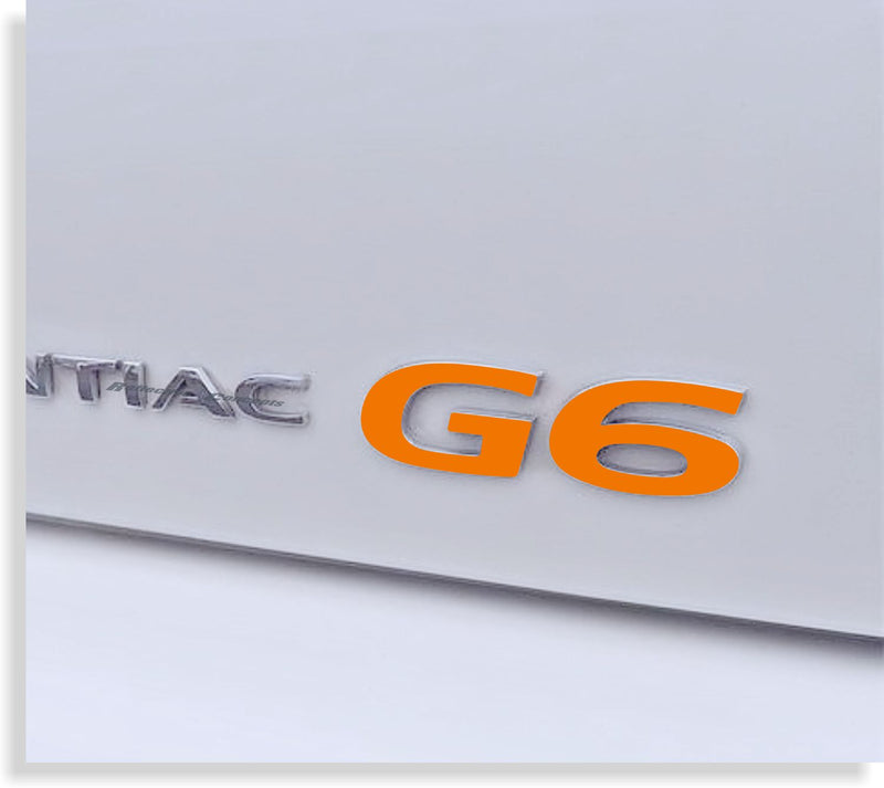 G6 Emblem Overlay Decal - Pontiac G6