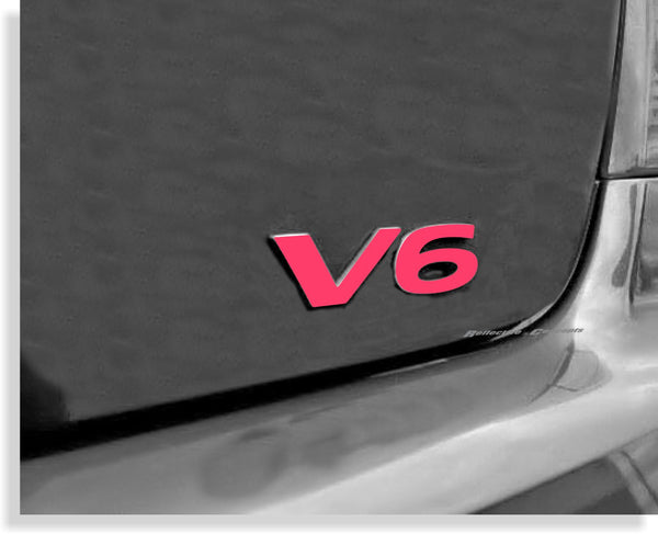 V6 Emblem Overlay Decal - Pontiac G6