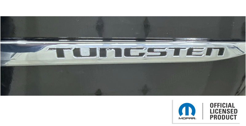 TUNGSTEN Door Molding Lettering Inlay Decals - 2025-2026 Ram 1500 Tungsten