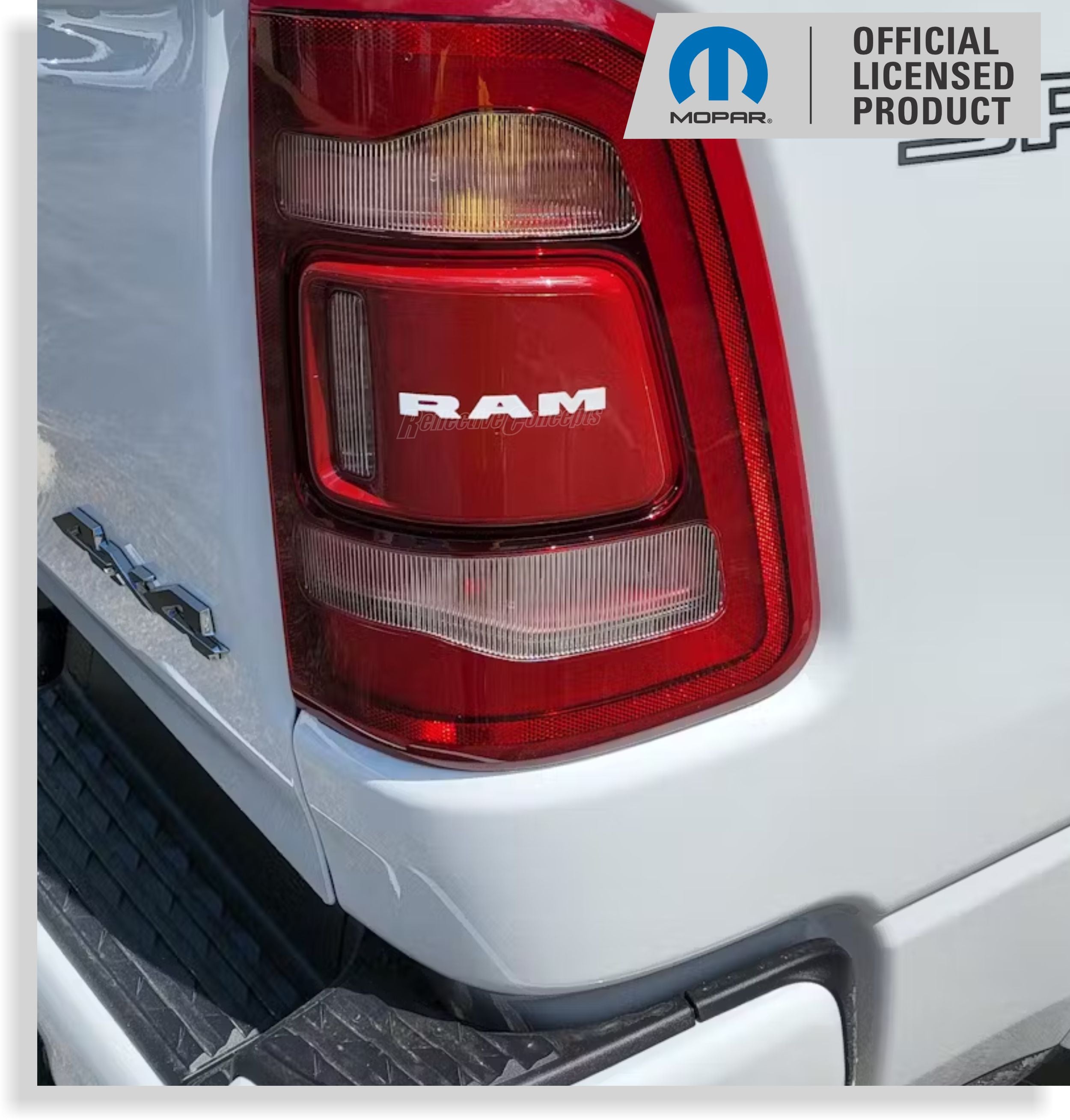 Custom Ram Lettering RAM Tail Light Lettering Overlay Decal 19 20 21 22 23 Ram