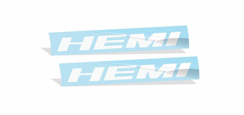 Hemi Emblem Overlay Decals (pair)  Dodge Challenger