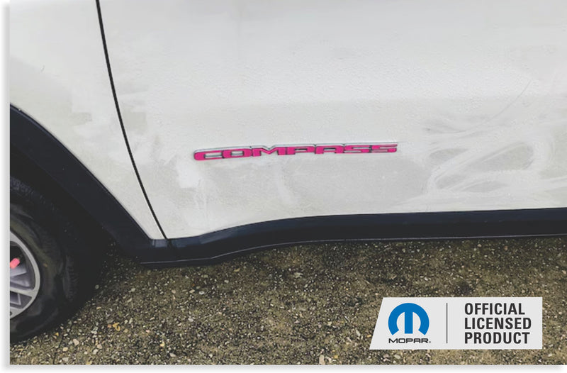 COMPASS Door Emblem Overlay Decals   - 2018-2025 Jeep Compass
