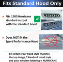 1500 HURRICANE Hood Emblem Overlay Decals - 2026 Ram 1500