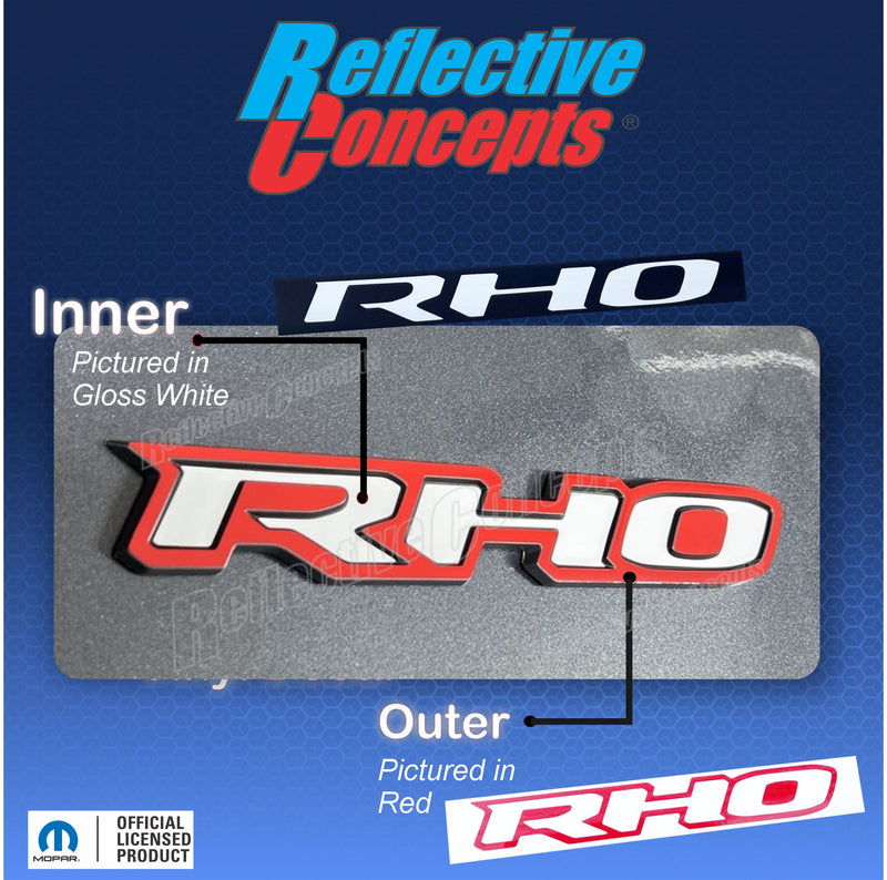 RHO Tailgate Emblem Overlay Decal - 2025-20206 Ram 1500 RHO