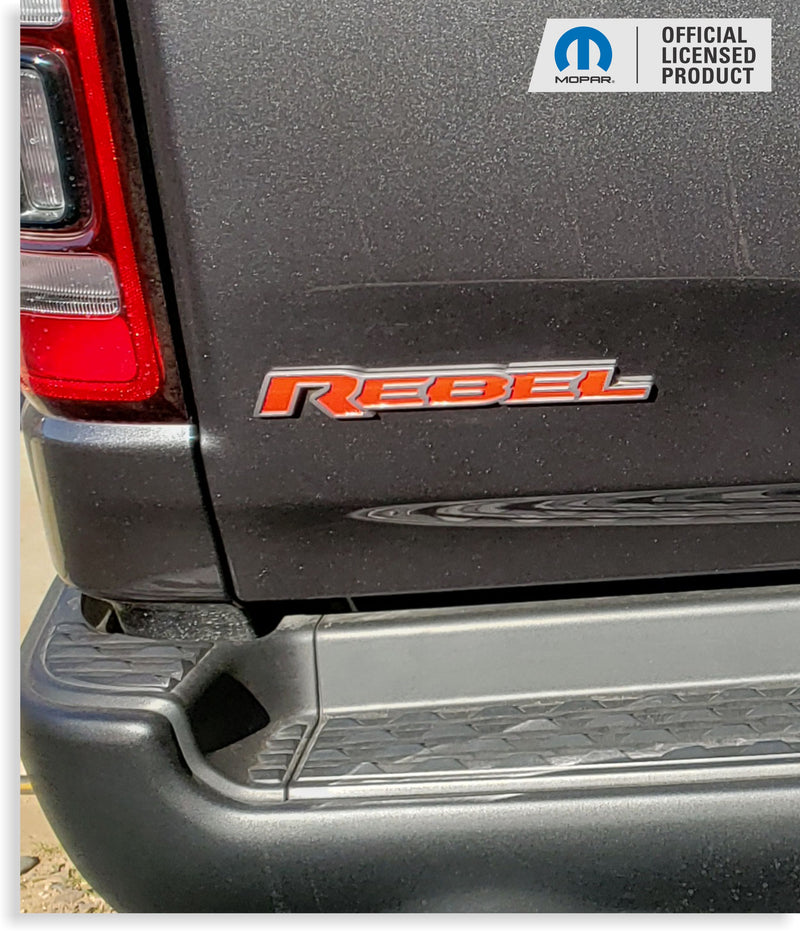 REBEL Emblem Inlay Decal - 2019-2025 Ram 1500 Rebel