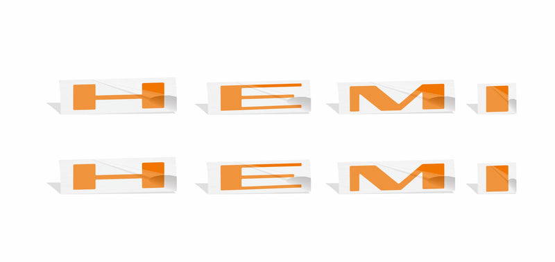 Hemi Fender Emblem Overlay Decals (pair)  - 2020-2022 Charger R/T