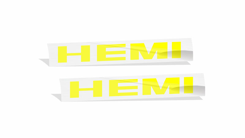 Hemi Emblem Overlay Decals (pair) - 09-10 Challenger RT