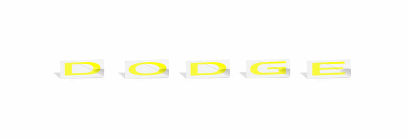 DODGE Trunk Lettering Emblem Overlay Decal - 2011-2023 Charger