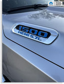 1500 HEMI 5.7L Hood Emblem Overlay Decals