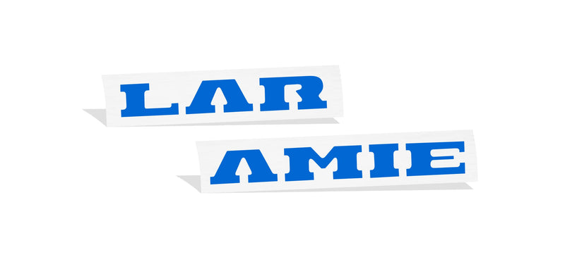 LARAMIE Tailgate Emblem Inlay Decal - 2019-2024 Ram Laramie 1500