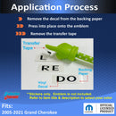 LAREDO Emblem Overlay Decal - 05-21 Jeep Grand Cherokee