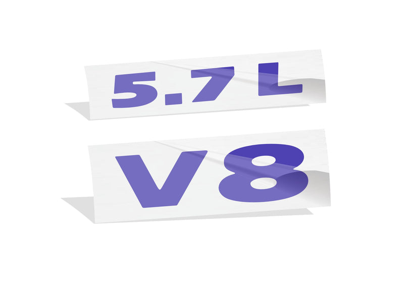5.7L V8 Engine Cover Letter Overlays - 09-23 Challenger R/T