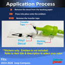 4x4 Emblem Overlay Decal - 2014-2026 Jeep Compass