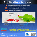 SRT Emblem Overlay Decals - 2017 Dodge Charger SRT Hellcat