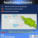 HEMI Lettering Engine Cover Decals - 09-23 Challenger R/T