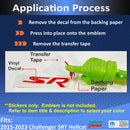 SRT  Airbox Lettering and Stripe Decals  - Challenger SRT Hellcat