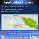 HEMI Lettering Engine Cover Decals - 05-23 300C 5.7L