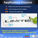 LIMITED Emblem Overlay Decal - 2017-2026 Compass