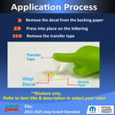 Steering Wheel Emblem Overlay Decal   - 2022-2025 Grand Cherokee