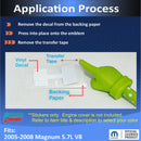 HEMI Lettering Engine Cover Decals - 05-08 Magnum 5.7L