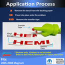 Hemi Emblem Overlay Decals (pair)  - 2005-2008 Magnum