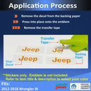 JEEP Center Cap Overlay Decals for Wrangler