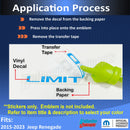 LIMITED Emblem Overlay Decal - 2015-2023 Renegade