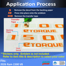 V8 eTORQUE Hood Emblem Decals - 2026 Ram 1500