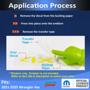 4xe Liftgate Emblem Overlay Decal  - 2021-2025 Wrangler 4xe