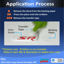 SRT Steering Wheel Emblem Overlay Decal   - 14-21 Grand Cherokee SRT