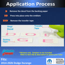 DODGE Liftgate Lettering Emblem Overlay Decal - 2014-2026 Durango