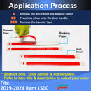 Door Handle Accent Decals (set of 4)  - 2019-2024 Ram 1500