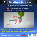 R/T Emblem Overlay Decal - 2024-2025 Dodge Hornet R/T