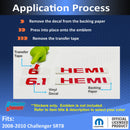 Hemi Emblem Overlay Decals (pair) - 08-10 Challenger SRT8