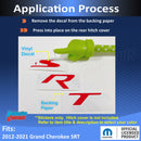 SRT Hitch Cover Inlay Decal  - 2012-2021 Grand Cherokee SRT