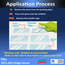 Dodge Rhombus Center Cap Overlay Decals - 23-25 Hornet