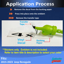 4x4 Emblem Overlay Decal - Jeep Renegade