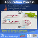 Durango SRT Hellcat Grille and Liftgate Emblem Overlay Decals