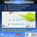 CHALLENGER Grille Emblem Overlay Decal - 2015-2023 Challenger