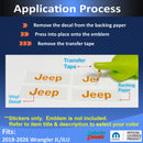 JEEP Center Cap Overlay Decals for Wrangler JL