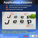 Jeep Emblem Overlay Decals   - 2005-2010 Grand Cherokee