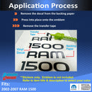 RAM 1500 Emblem Overlay Decals - 02-07 Dodge Ram