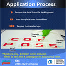 COMPASS Door Emblem Overlay Decals   - 2018-2025 Jeep Compass