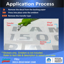 RAM 1500 Emblem Overlay Decals   - 2013-2018 Ram 1500