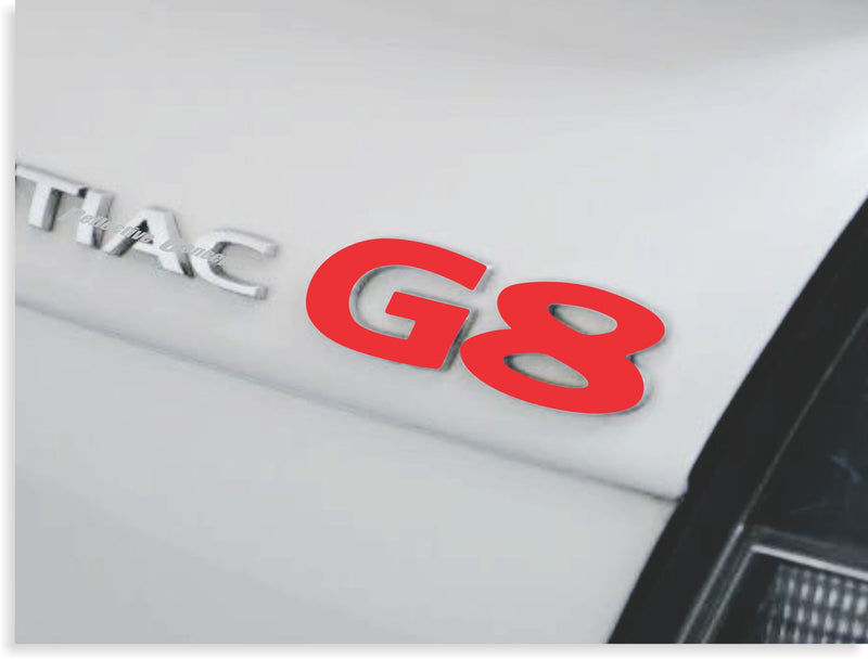 G8 Emblem Overlay Decal - 2008-2009 G8