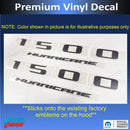 1500 HURRICANE Hood Emblem Overlay Decals - 2026 Ram 1500