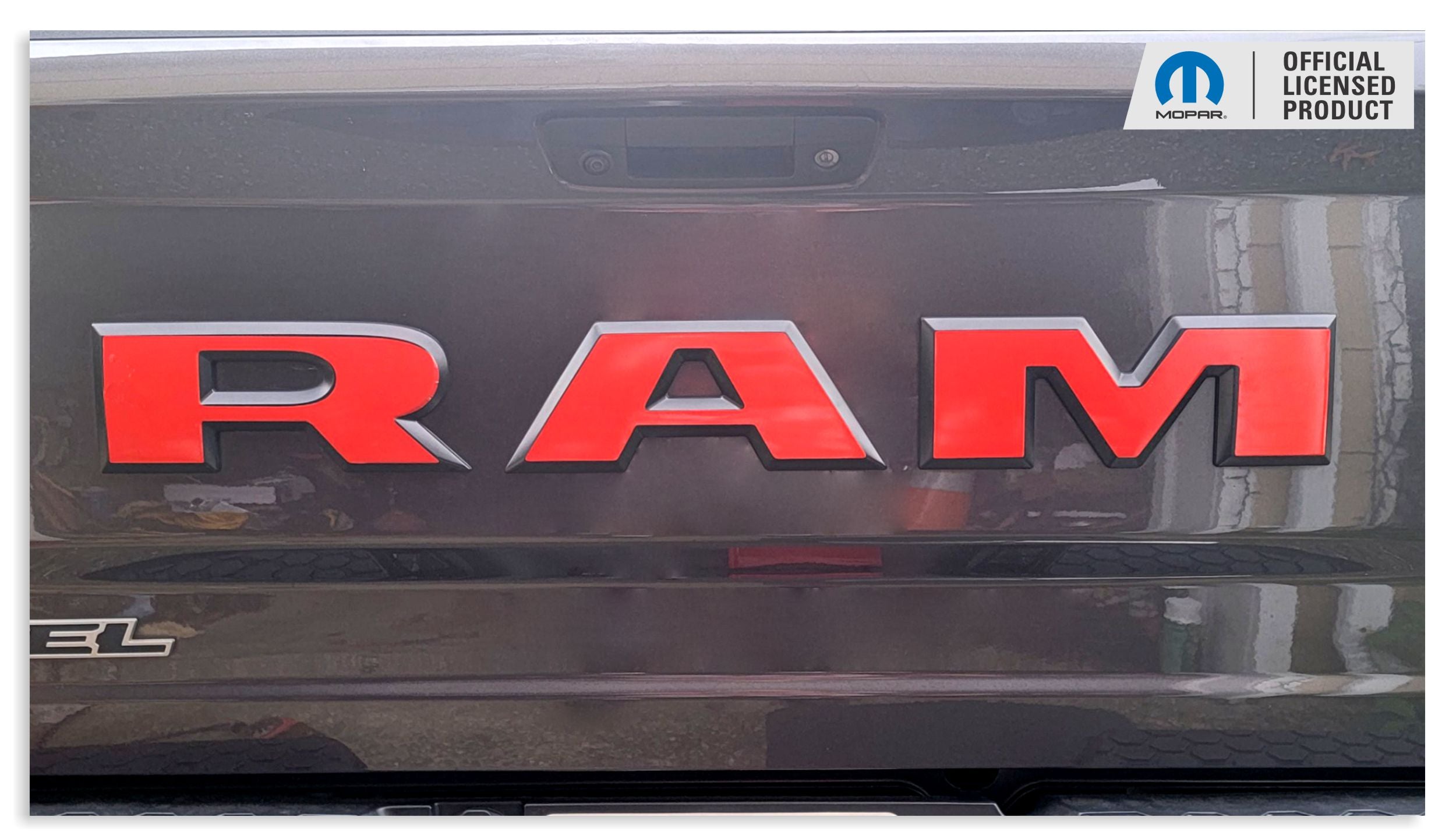 RAM Tailgate Emblem Overlay Decals