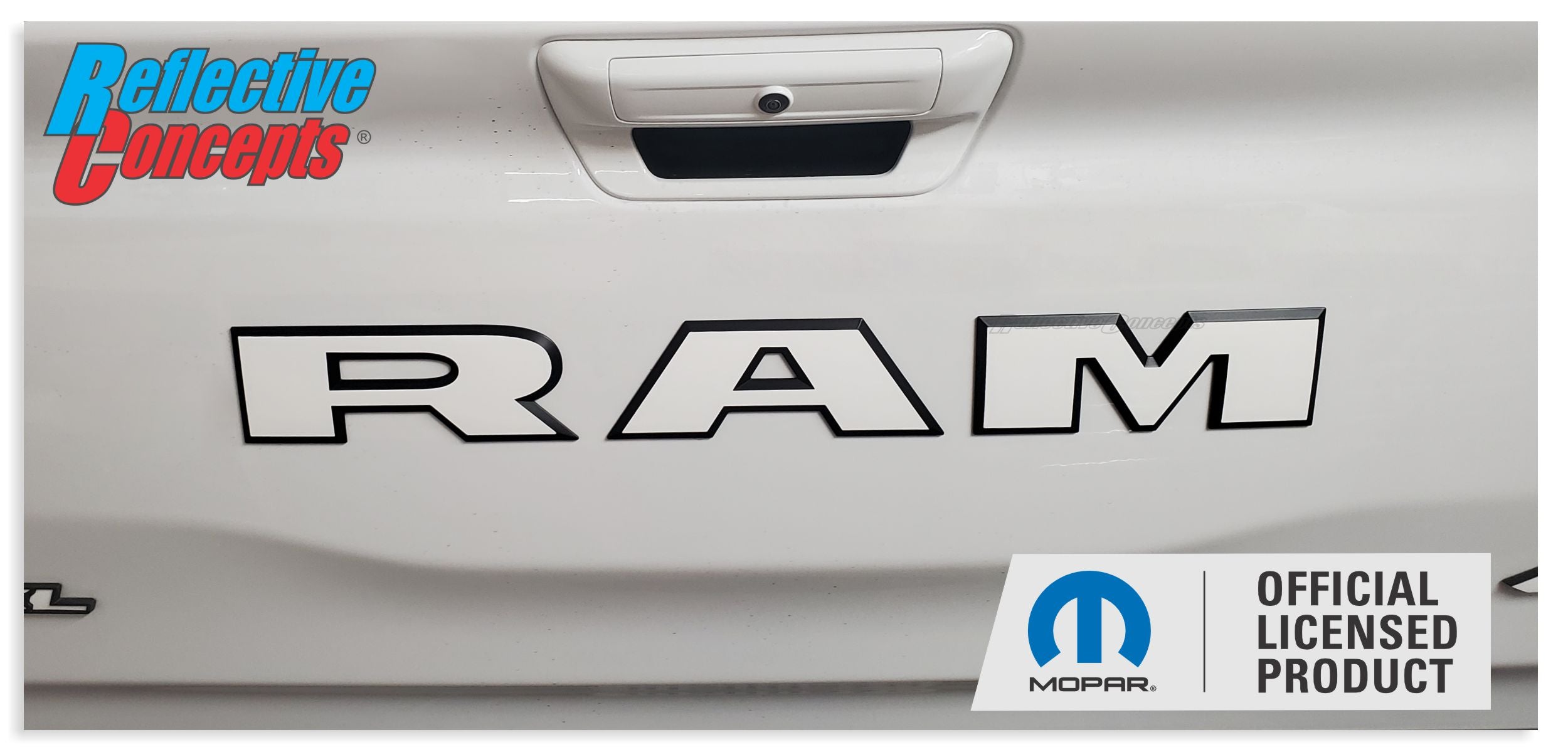 2019-2021 RAM Rebel Tailgate Emblem Overlay Decals