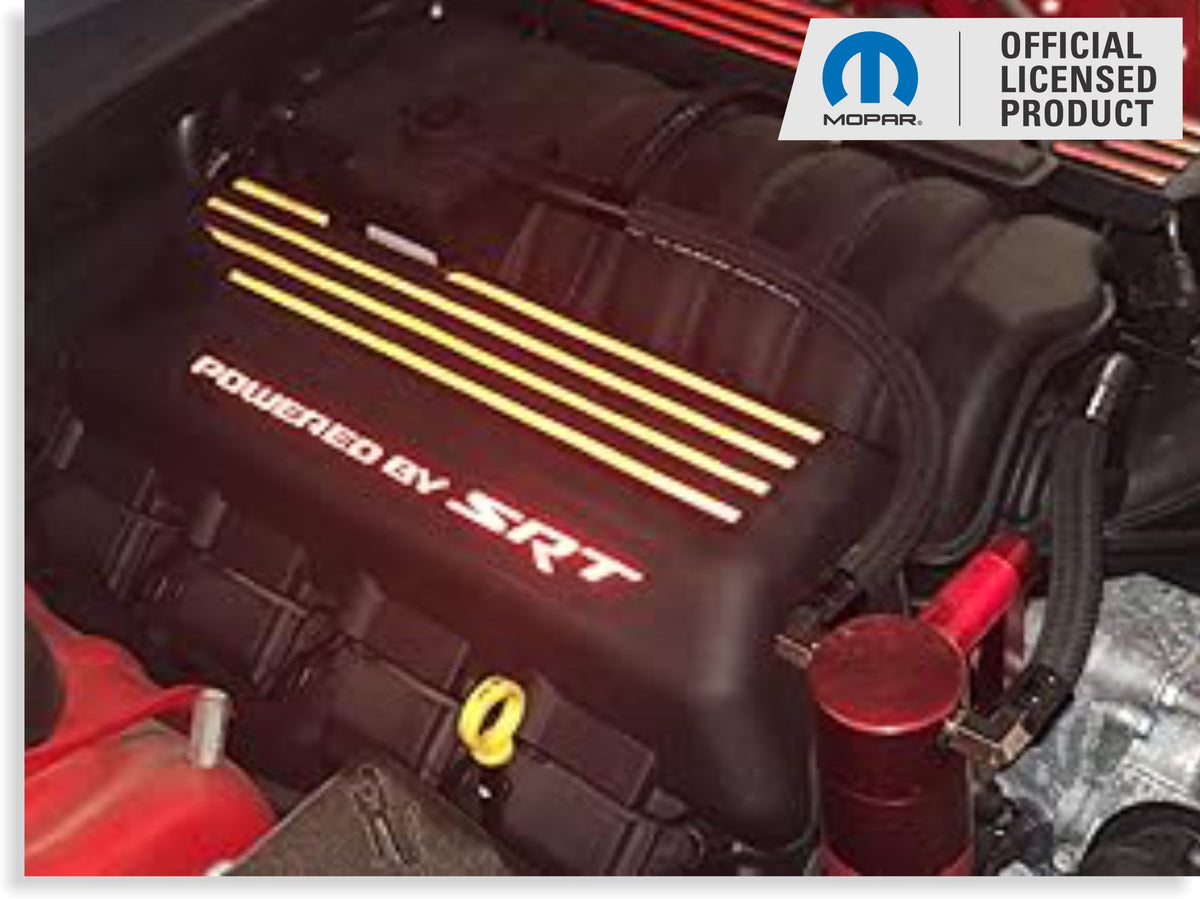 Scat Pack 6.4L Engine Cover Overlay Decals - 2015 2016 2017 2018