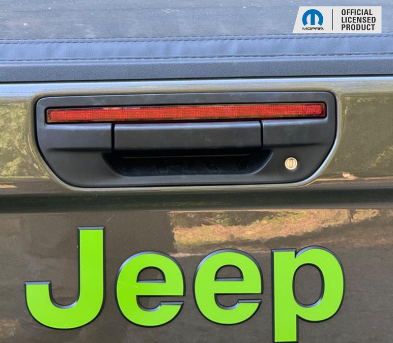 Blackout Auto Mods Smoked Vinyl Overlay – Rear Bumper Reflectors For 2020-24 Jeep Gladiator, Precut